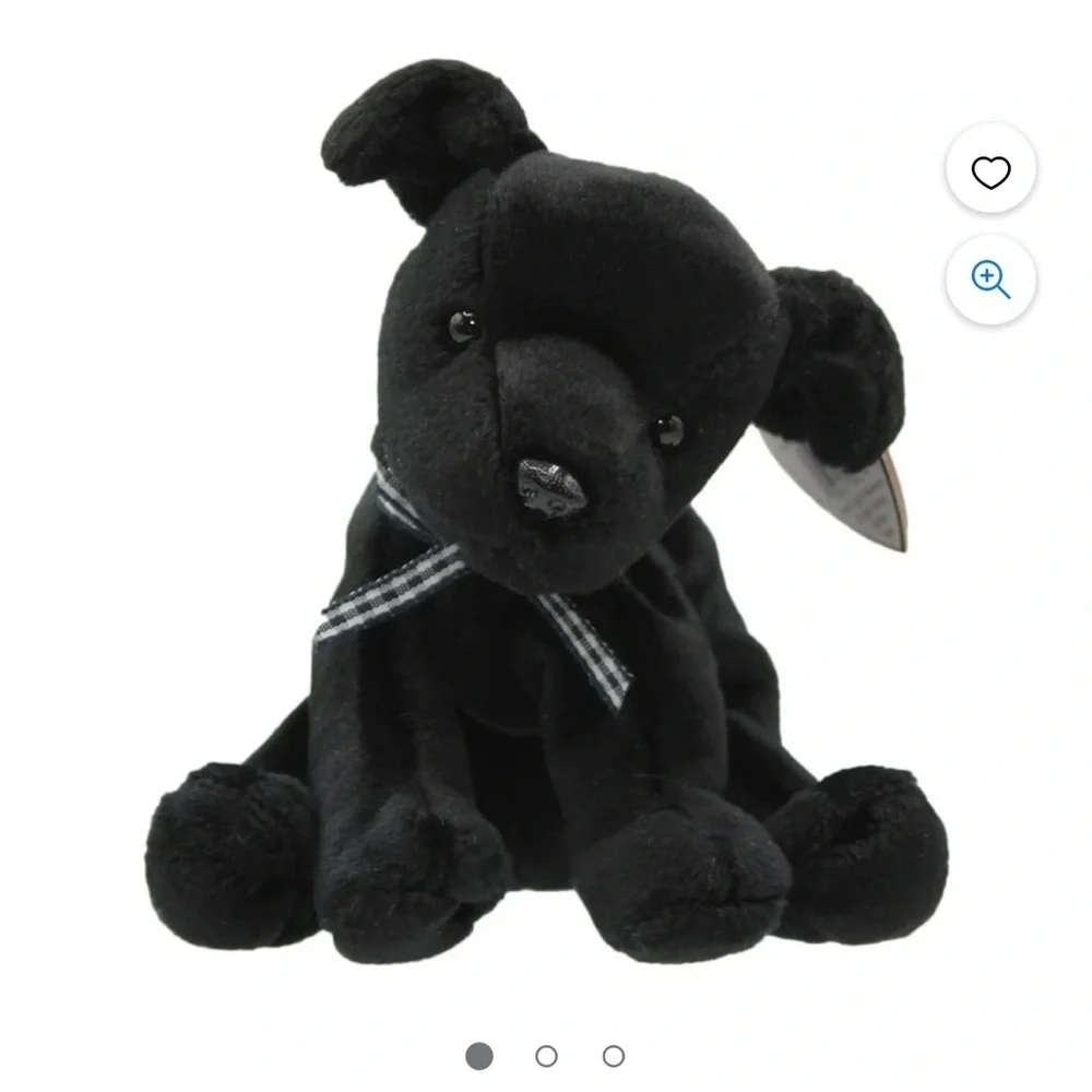 Black Plush Dog Toy